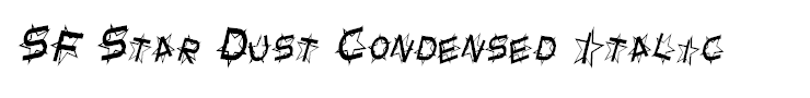 SF Star Dust Condensed Italic