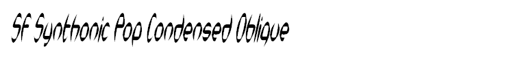 SF Synthonic Pop Condensed Oblique