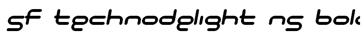 SF Technodelight NS Bold Italic