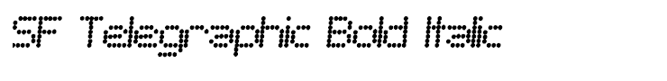 SF Telegraphic Bold Italic