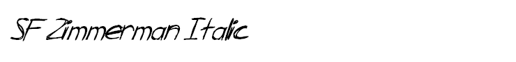 SF Zimmerman Italic