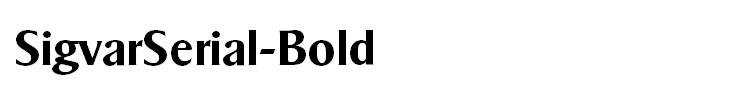 SigvarSerial-Bold