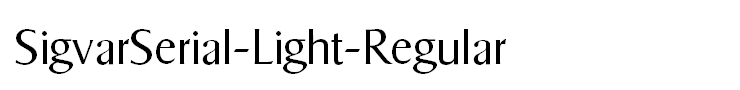 SigvarSerial-Light-Regular