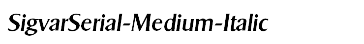 SigvarSerial-Medium-Italic
