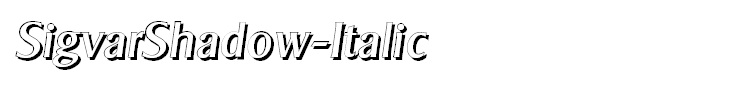 SigvarShadow-Italic