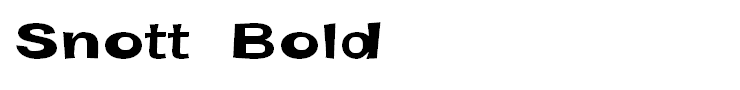 Snott  Bold