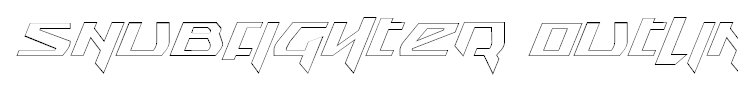 Snubfighter Outline Italic