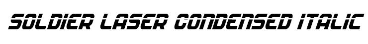 Soldier Laser Condensed Italic