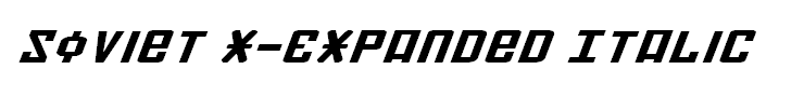 Soviet X-Expanded Italic