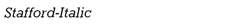 Stafford-Italic
