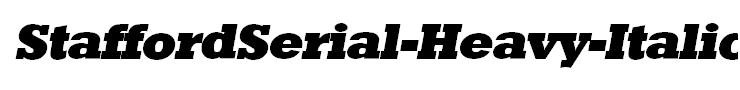 StaffordSerial-Heavy-Italic