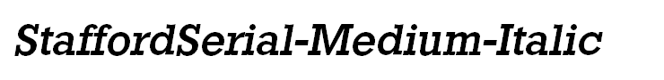 StaffordSerial-Medium-Italic