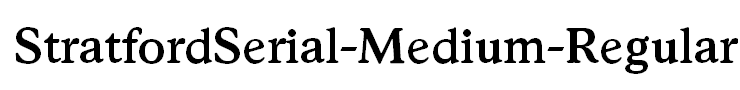 StratfordSerial-Medium-Regular