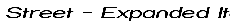 Street - Expanded Italic