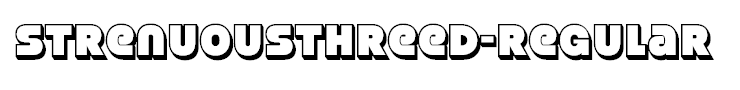 StrenuousThreeD-Regular