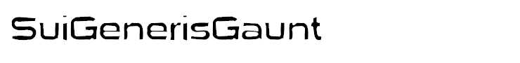 SuiGenerisGaunt