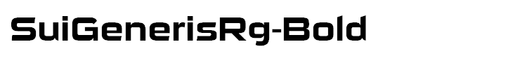 SuiGenerisRg-Bold