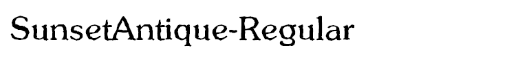 SunsetAntique-Regular