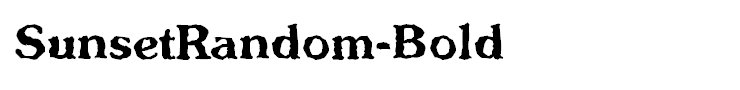 SunsetRandom-Bold