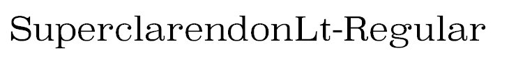 SuperclarendonLt-Regular