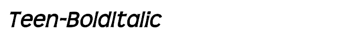 Teen-BoldItalic