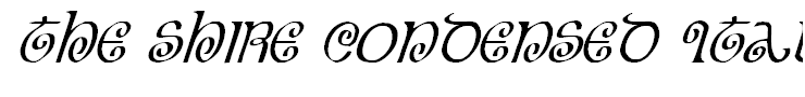 The Shire Condensed Italic