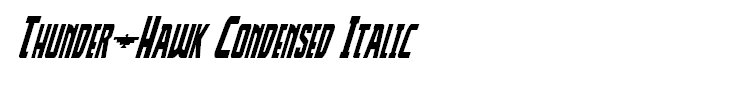 Thunder-Hawk Condensed Italic