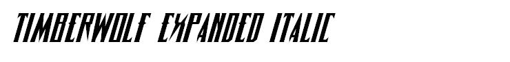 Timberwolf Expanded Italic