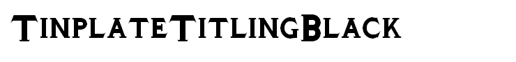 TinplateTitlingBlack