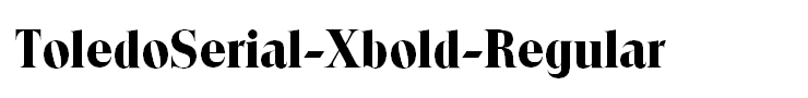 ToledoSerial-Xbold-Regular