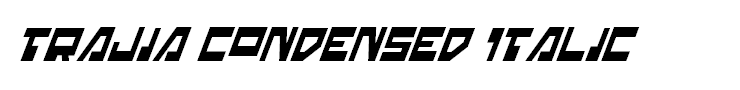 Trajia Condensed Italic