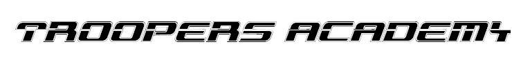Troopers Academy Italic