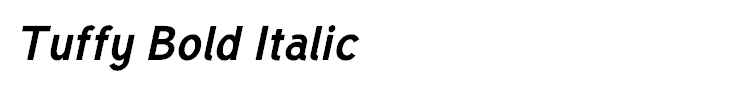 Tuffy Bold Italic
