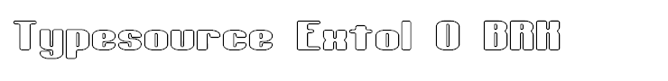Typesource Extol O BRK