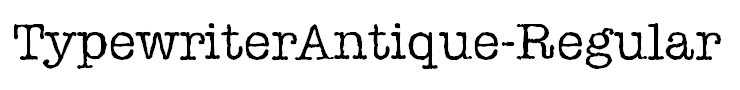TypewriterAntique-Regular