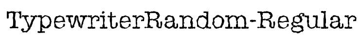 TypewriterRandom-Regular