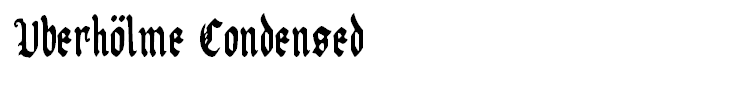 Uberhölme Condensed