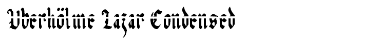 Uberhölme Lazar Condensed