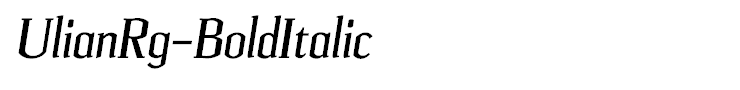 UlianRg-BoldItalic