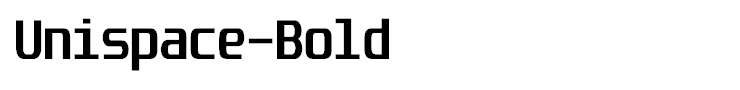 Unispace-Bold