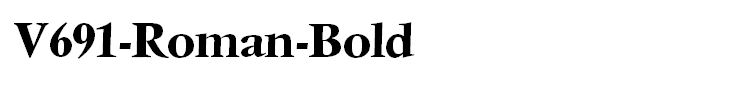 V691-Roman-Bold