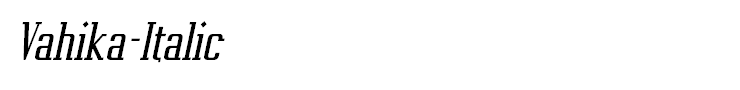 Vahika-Italic
