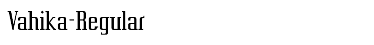 Vahika-Regular