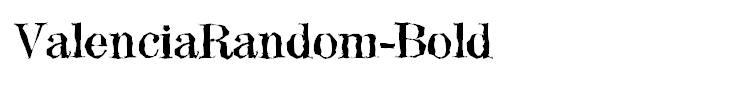 ValenciaRandom-Bold