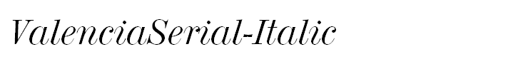 ValenciaSerial-Italic