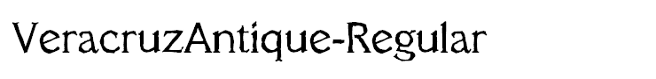 VeracruzAntique-Regular