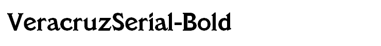 VeracruzSerial-Bold