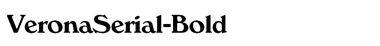 VeronaSerial-Bold