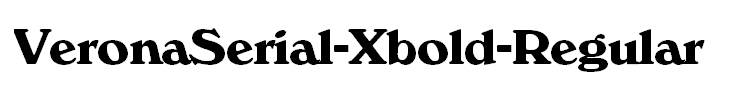 VeronaSerial-Xbold-Regular
