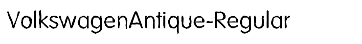 VolkswagenAntique-Regular